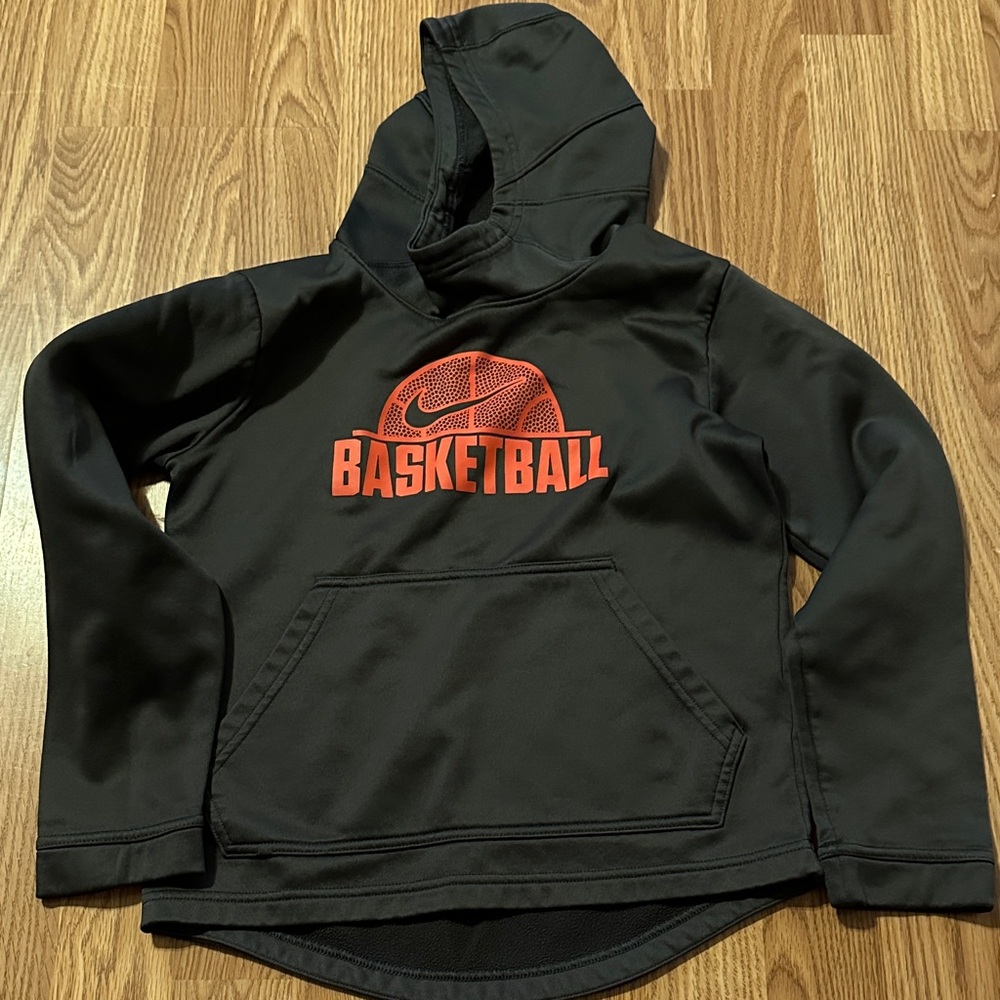 Kids Black Basketball Hoodie